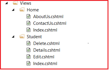 views folder structure